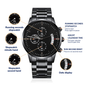 To My Man - Never Forget That I Love You Engraved Watch