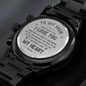 To My Man - Never Forget That I Love You Engraved Watch
