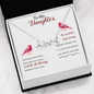 To My Daughter Be Positive Necklace