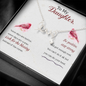 To My Daughter Be Positive Necklace