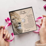 Load image into Gallery viewer, Father To Daughter Lion&#39;s Love Knot Necklace
