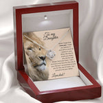 Load image into Gallery viewer, Father To Daughter Lion&#39;s Love Knot Necklace
